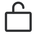 LockSimpleOpen Icon