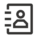 Address book - line Icon