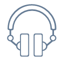 Daily household appliances - headset Icon