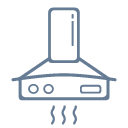 Daily household appliances - range hood Icon