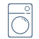 Daily household appliances washing machine Icon
