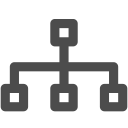 Organizational structure - line Icon