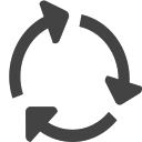 si-glyph-arrow-circle-rycycle Icon