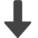 si-glyph-arrow-thick-down Icon