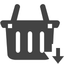 si-glyph-basket-arrow-down Icon