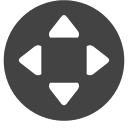 si-glyph-circle-control-pad Icon