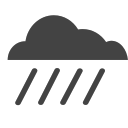 si-glyph-cloud-heavy-rain Icon