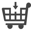si-glyph-trolley-arrow-down Icon