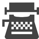 si-glyph-typewriter Icon