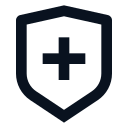 shield-cross-line Icon