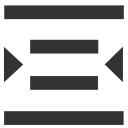 Indentation at both ends Icon