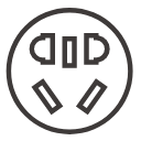 International five port plug pin Icon