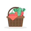 food basket. SVG Icon