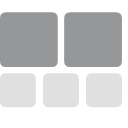 Window template_2 up 3 down_ unselected Icon