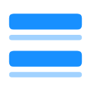 Graphic navigation_two lines_selected Icon