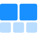 Window template_2 up 3 down_ selected Icon