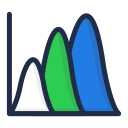 Curve comparison chart Icon