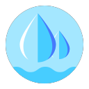 Surface double water drop Icon