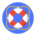 Surface swimming circle Icon
