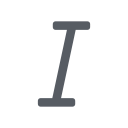 Italic @ 3x Icon