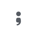 Semicolon @ 3x Icon