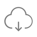 Cloud disk - Download Icon