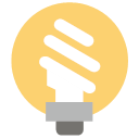 Energy saving light bulbs Icon