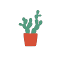 Lovely love small potted plants Icon