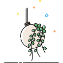 Plant icon pearl Chlorophytum Icon