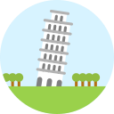 Inclined tower Icon