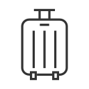 Luggage compartment - monochrome Icon