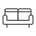 Sofa - monochrome Icon