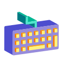 Surface keyboard 2.5D Icon