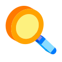 Surface magnifying glass 2.5D Icon