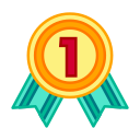 Linear medal ranking Icon