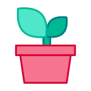 Linear potted plant green plant Icon