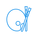 Sketchpad paintbrush Icon