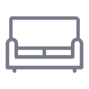 High backed sofa Icon