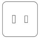 American 2-socket plug pin Icon