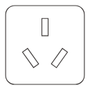 Australia 3 socket plug pin Icon