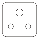 Big South Africa 3 socket plug pin Icon