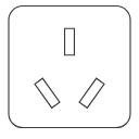China 3 socket plug pin Icon