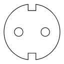 European standard German standard socket plug pin Icon