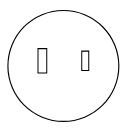 Japan 2 socket plug pin Icon