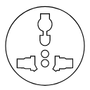 Universal gauge socket plug pin Icon