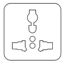 Universal gauge socket plug pin Icon