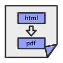 37. HTML to PDF template Icon