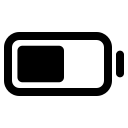 battery-half-outline Icon