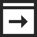 right-arrow-rect Icon