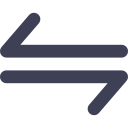 Left and right arrows Icon